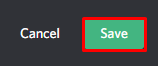 Highlighted is the save account changes button